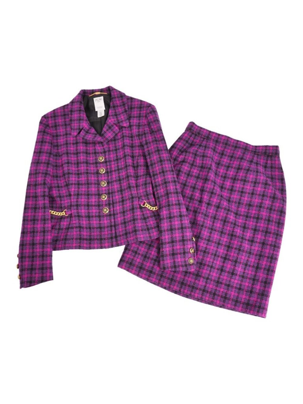 Celine Vintage Set Skirt Suit